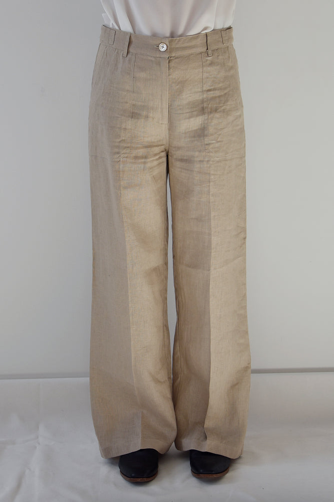 
                      
                        Pant Wide Thao Linen Beige Re-
                      
                    