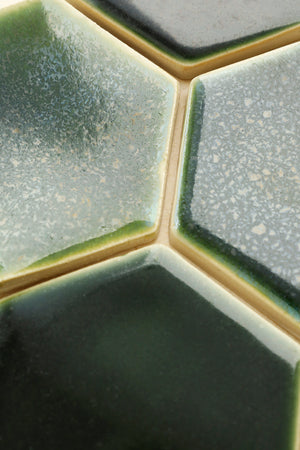 Åpne bilde i lysbildefremvisning, Flis 6-kant Mørk Grønn
