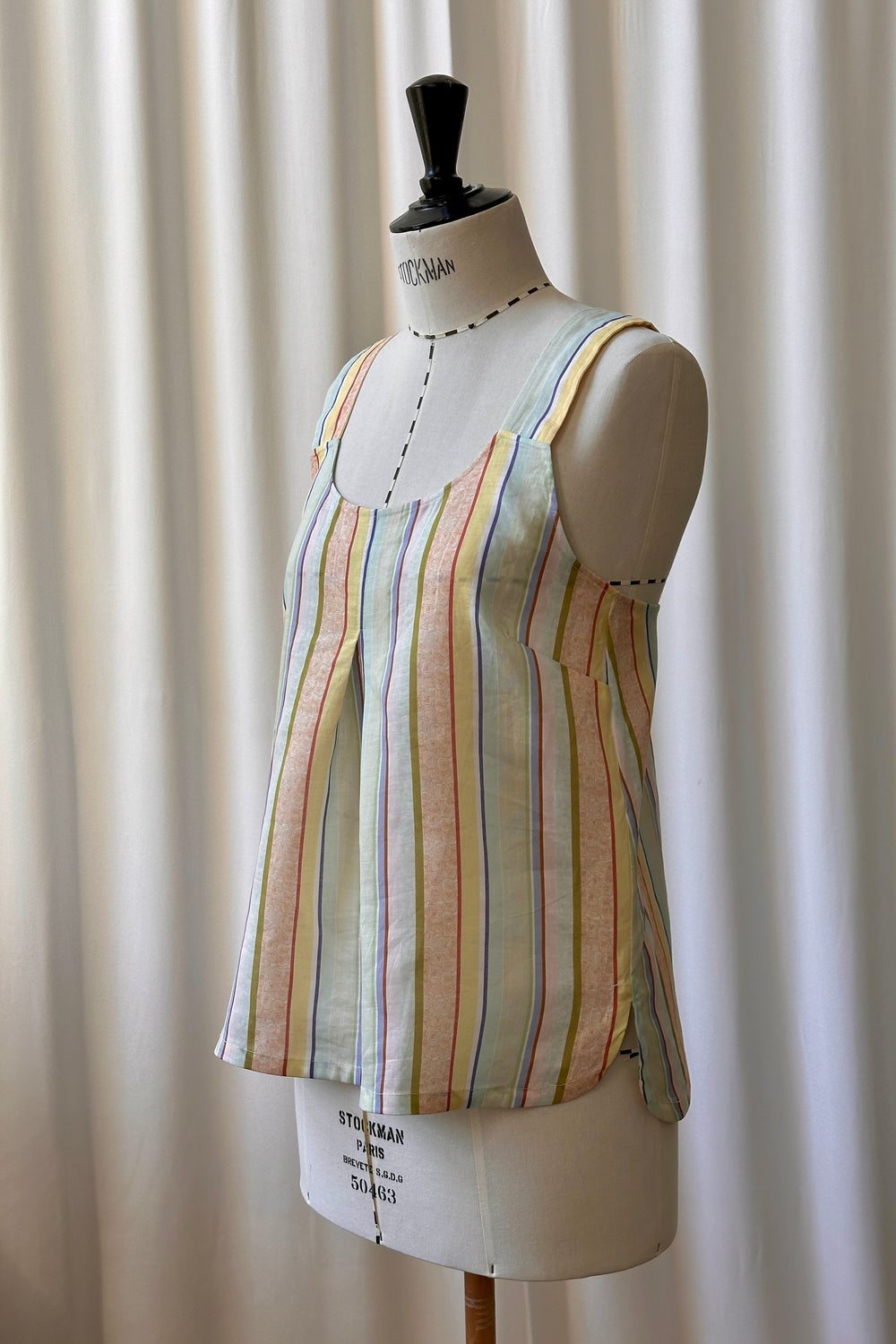 Top Sun Linen Stripe Re-