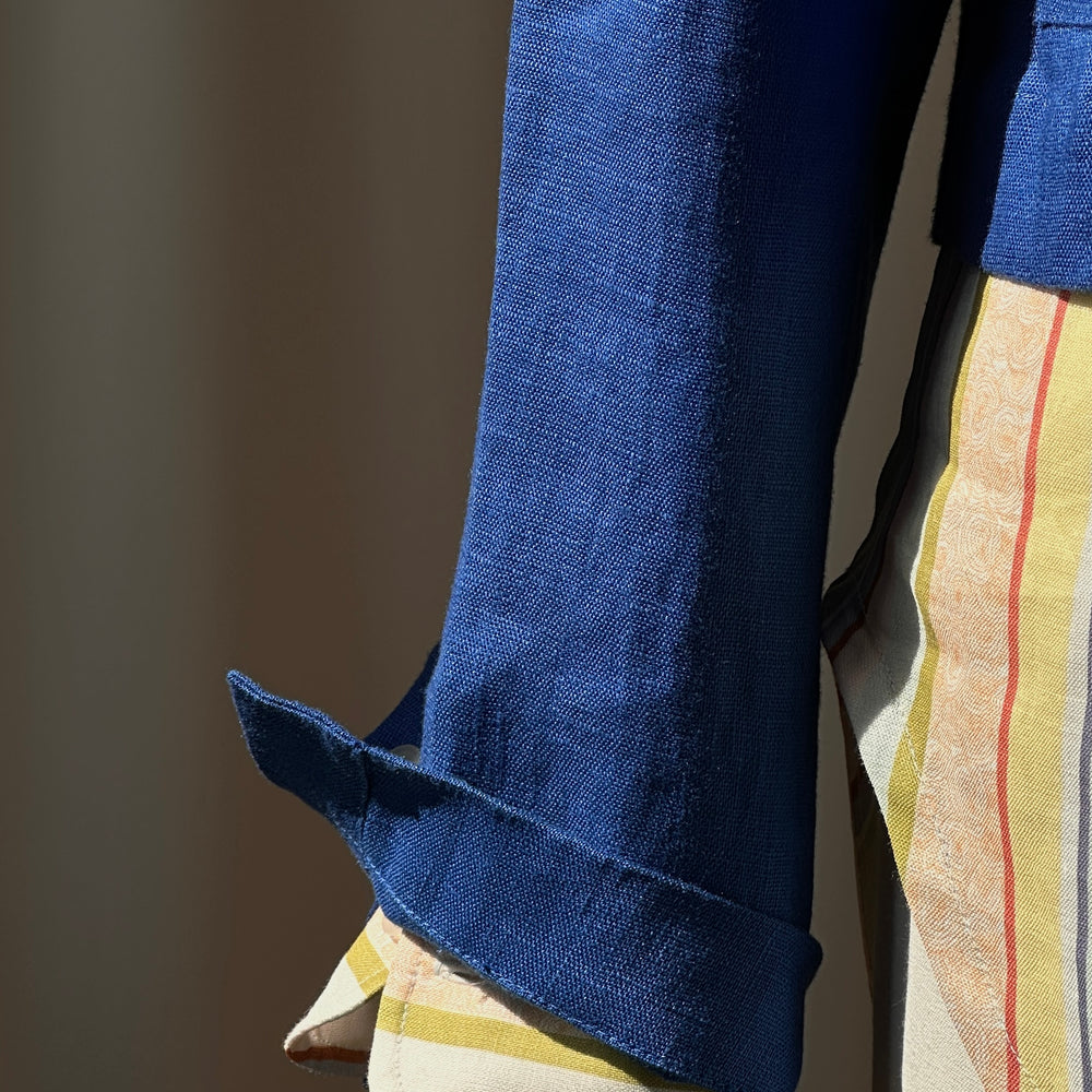 
                      
                        Jacket Short Linen Blue Re-
                      
                    