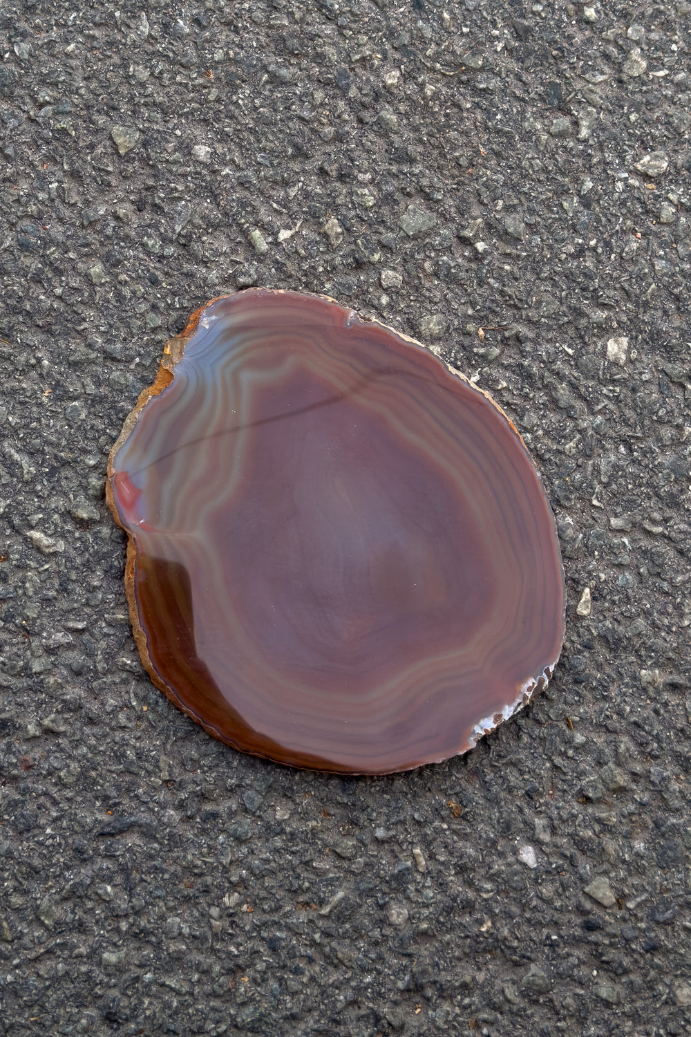 Krystall Agate Coaster Rød/Brun