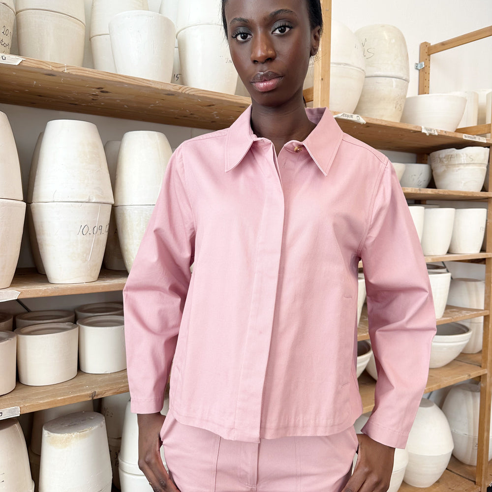 
                      
                        Jacket Short Cotton Pink Re-
                      
                    