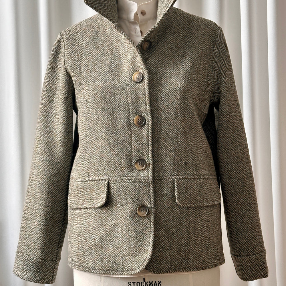 
                      
                        Jakke Worker Harris Tweed Beige Fiskeben
                      
                    