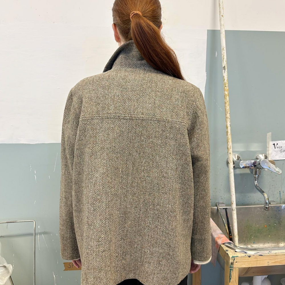 
                      
                        Jakke Los Harris Tweed Beige Fiskeben
                      
                    