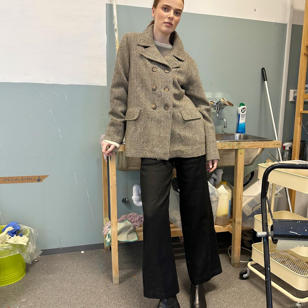 
                      
                        Jakke Los Harris Tweed Beige Fiskeben
                      
                    