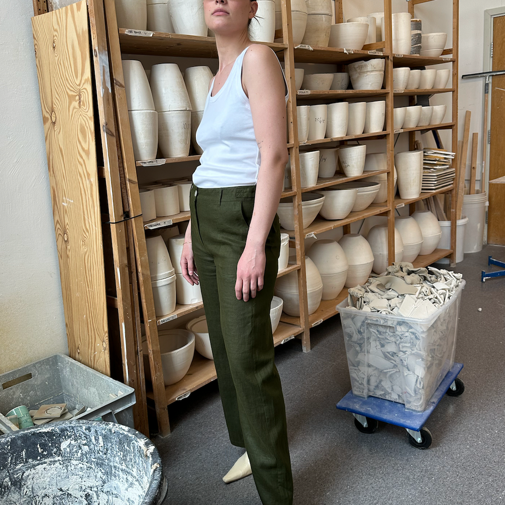 
                      
                        Pant Wide Thao Linen Army Re-
                      
                    