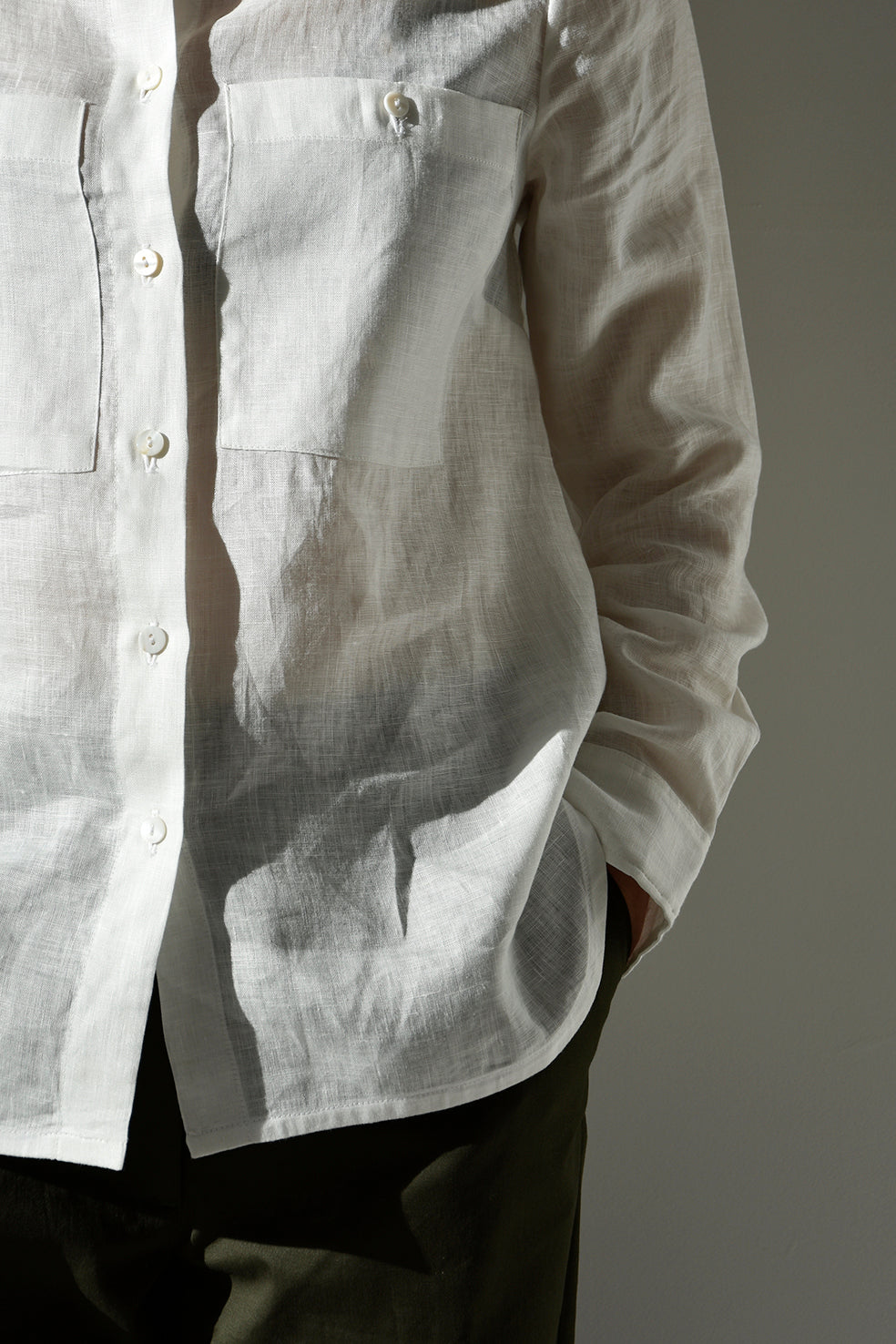 Shirt Thao Linen White Re-