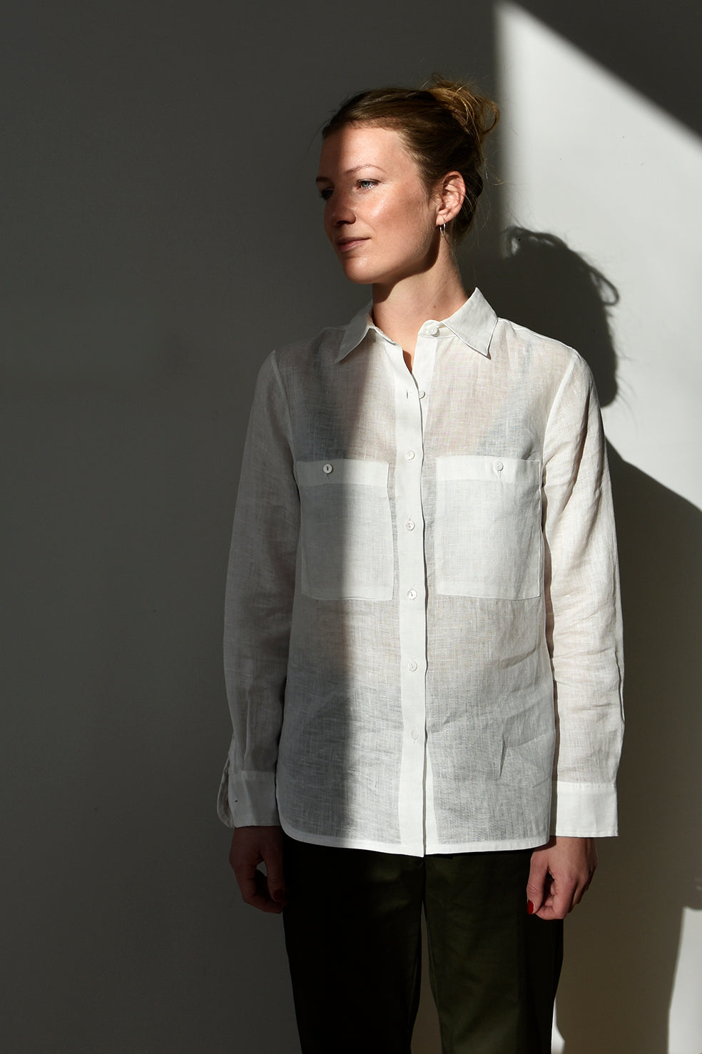 Shirt Thao Linen White Re-