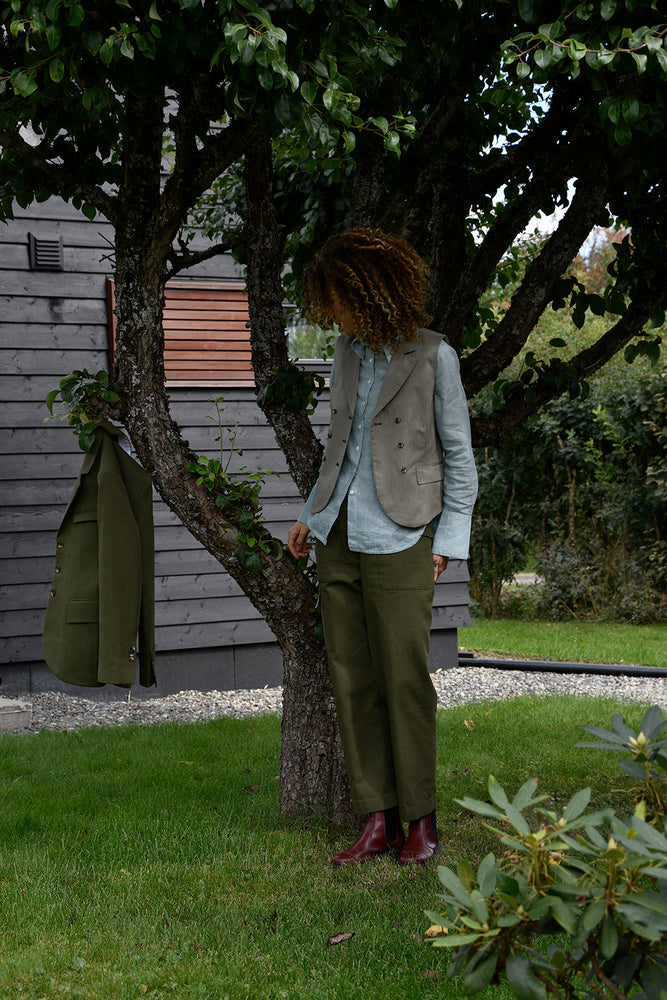 Pant Worker Green Re-