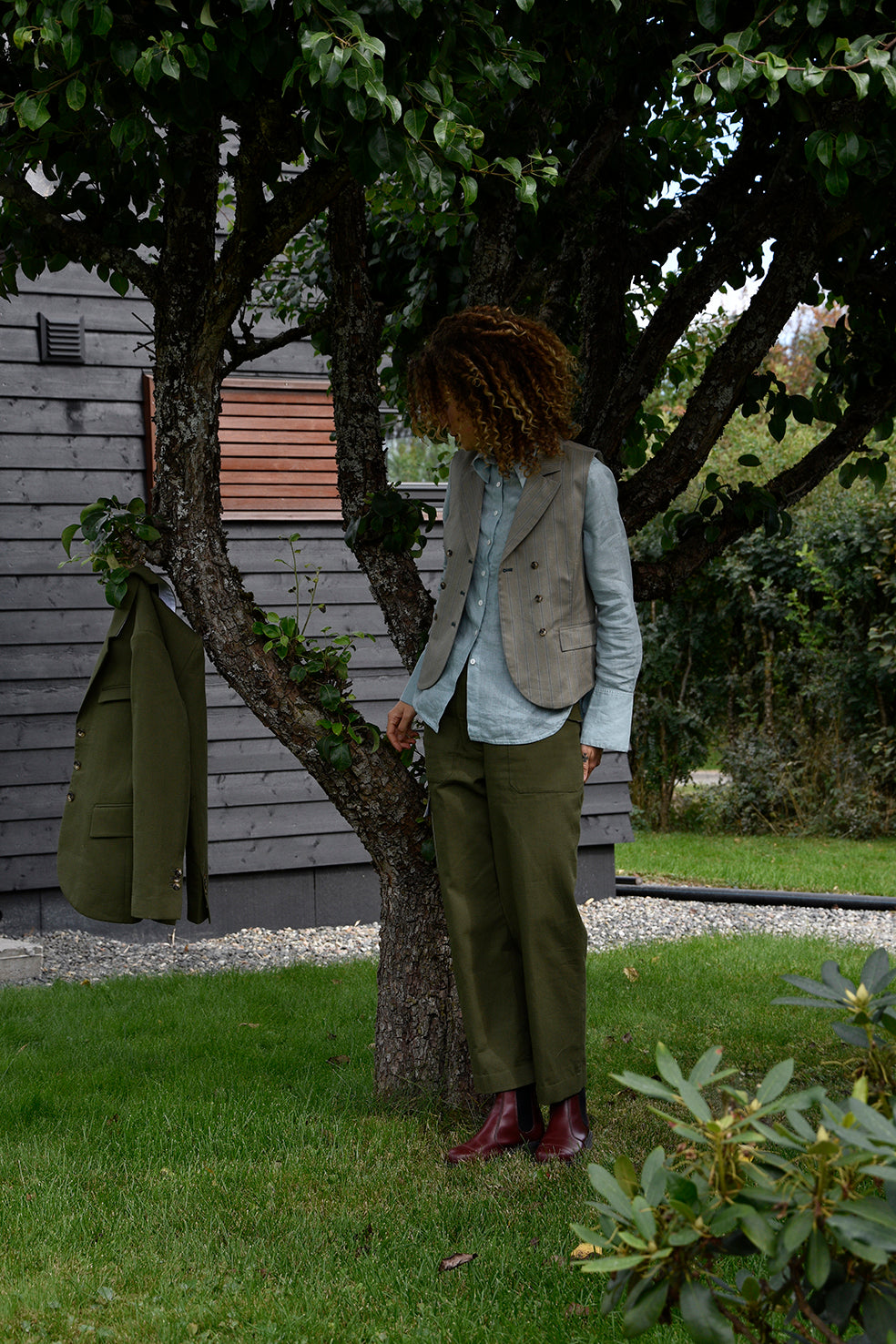 Pant Worker Green Re-