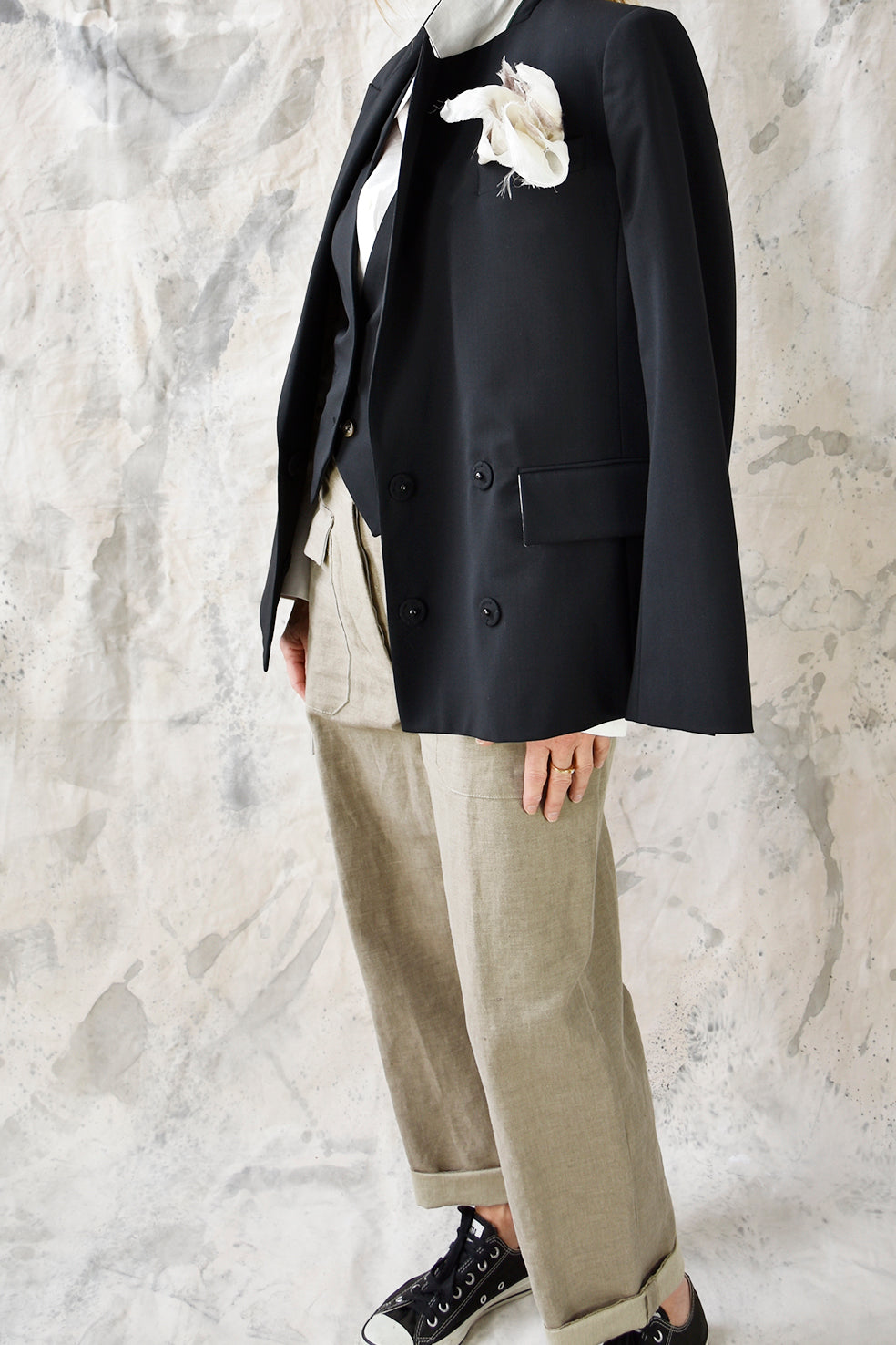 Pant Worker Beige Re-