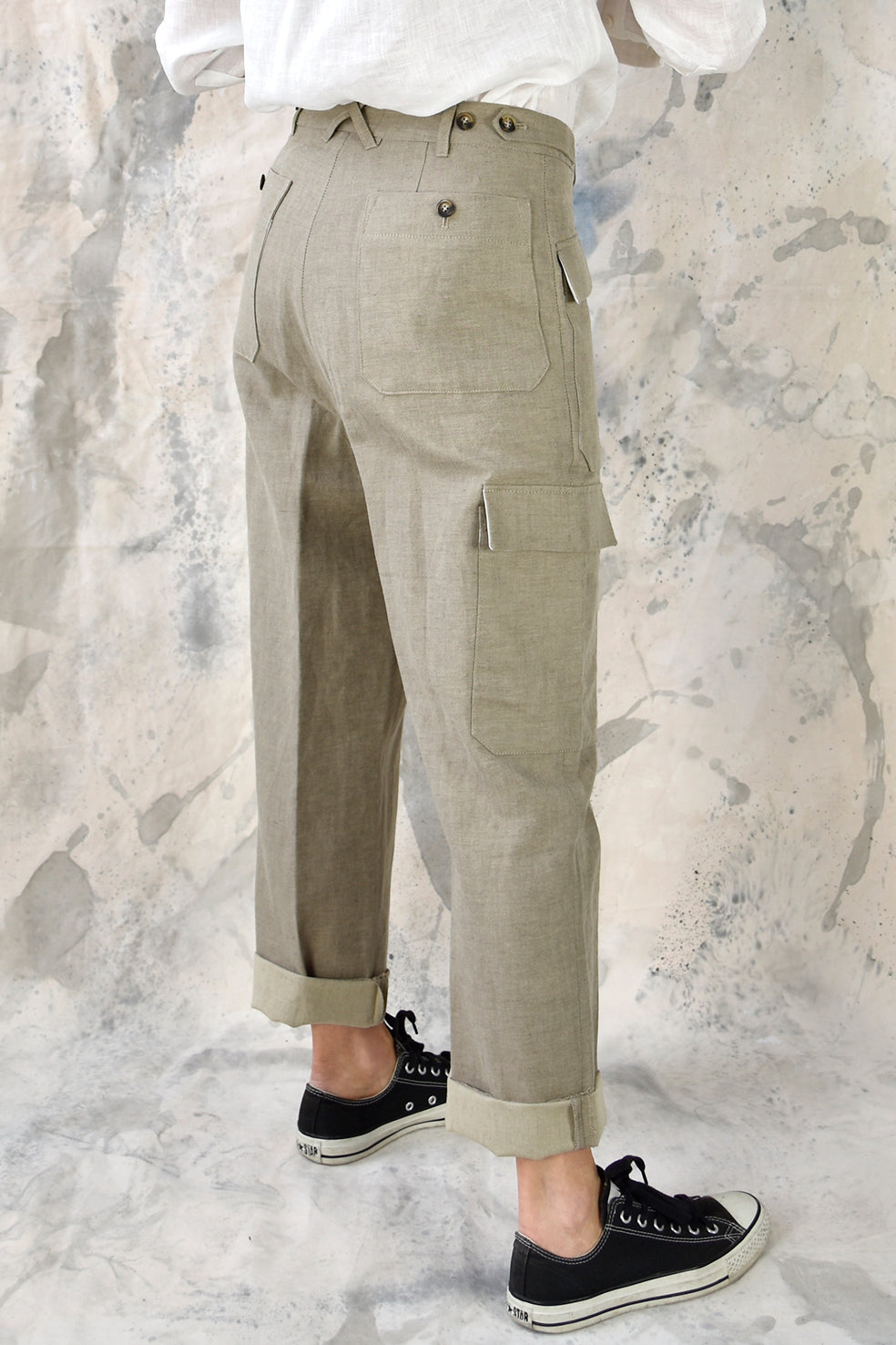 Pant Worker Beige Re-