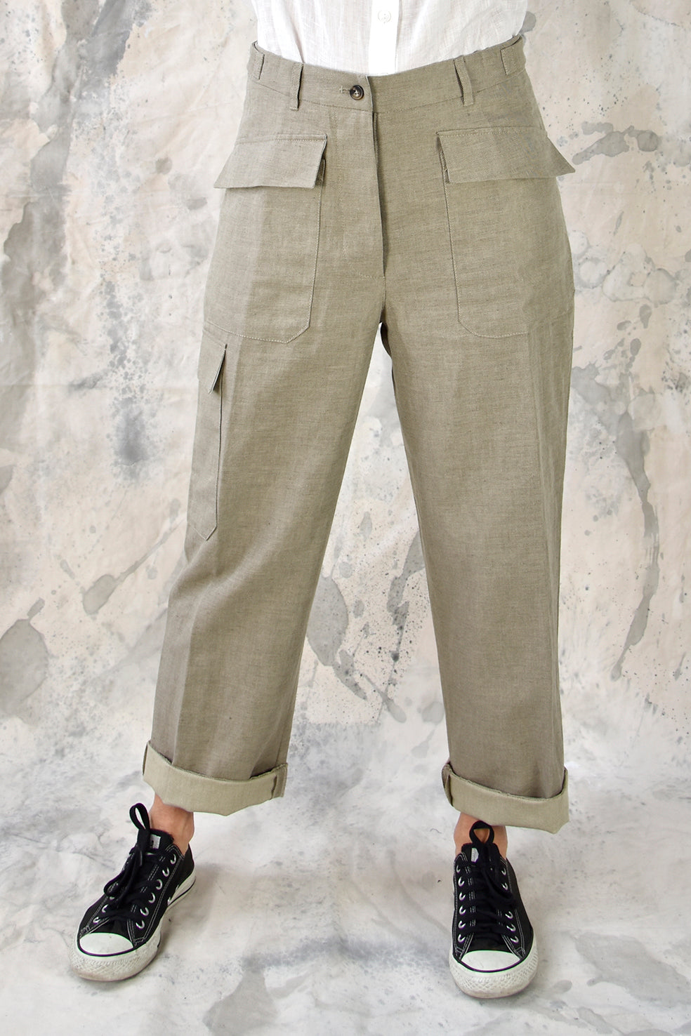 Pant Worker Beige Re-