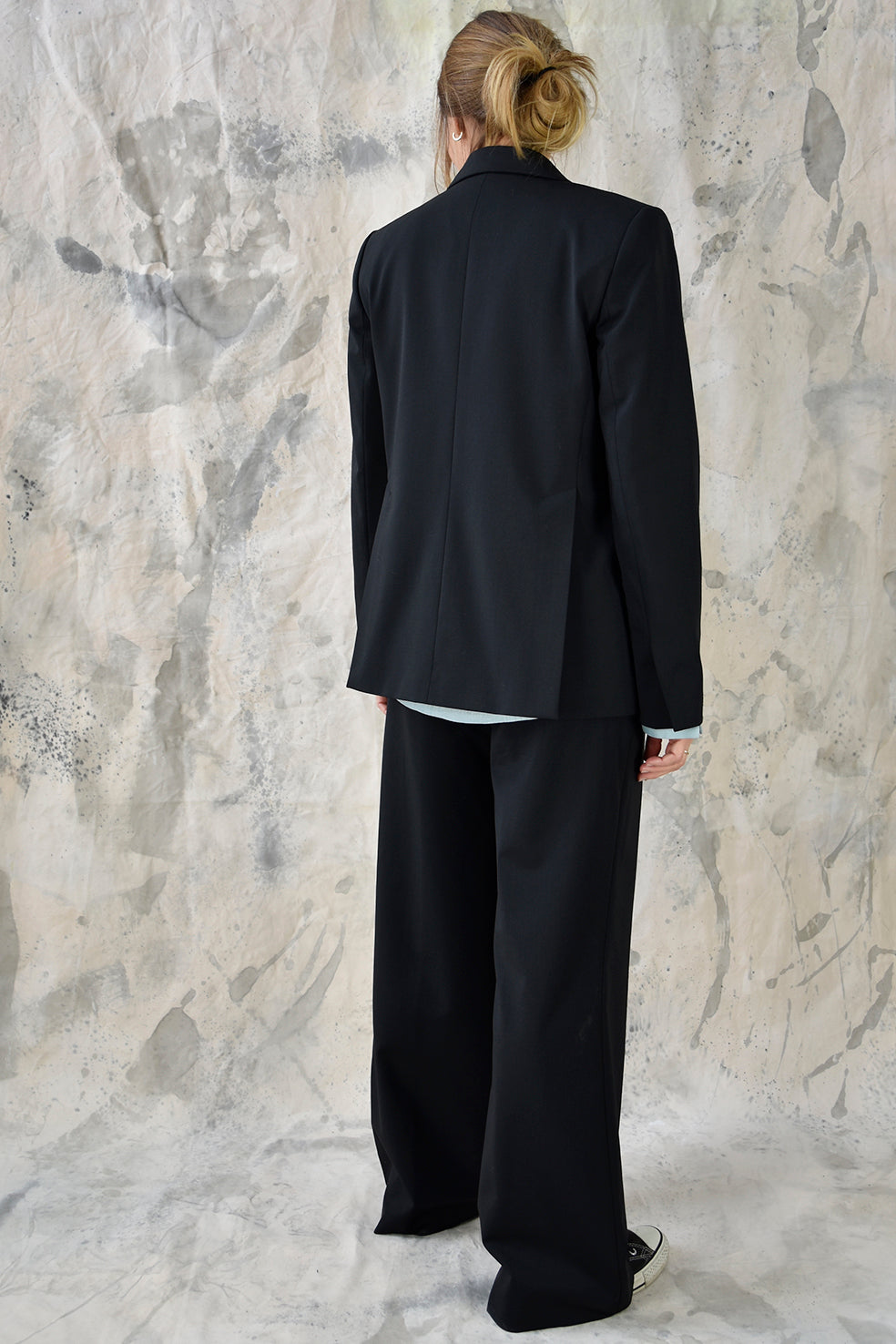 Pant Wide Black Re-