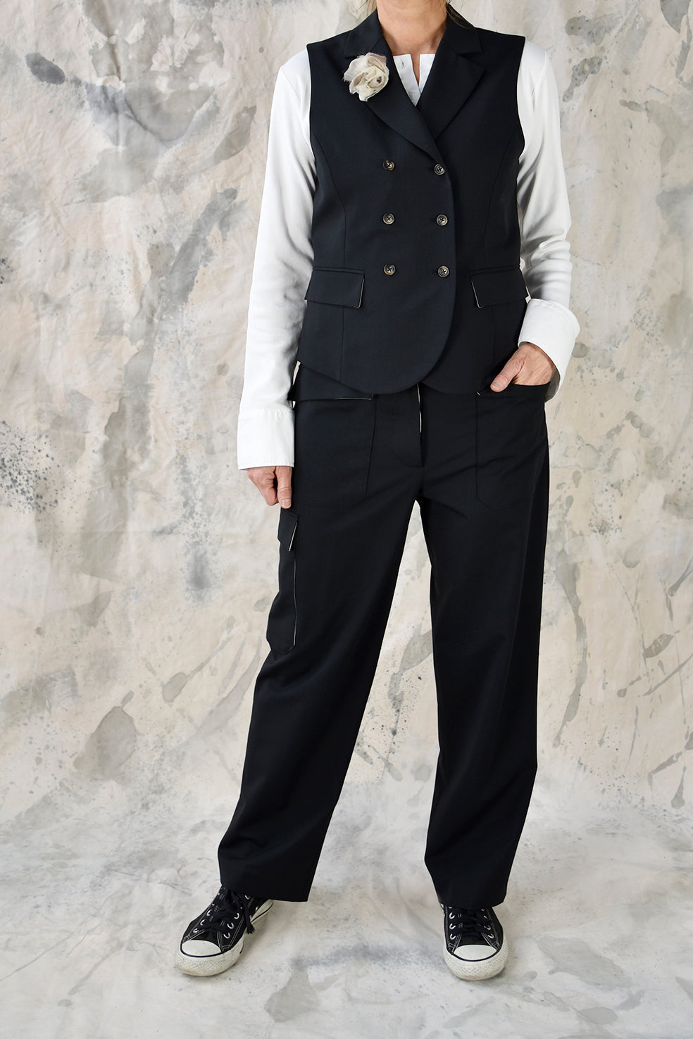 Waistcoat 2 Black Re-