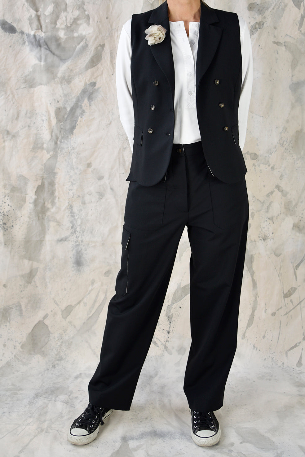Waistcoat 2 Black Re-
