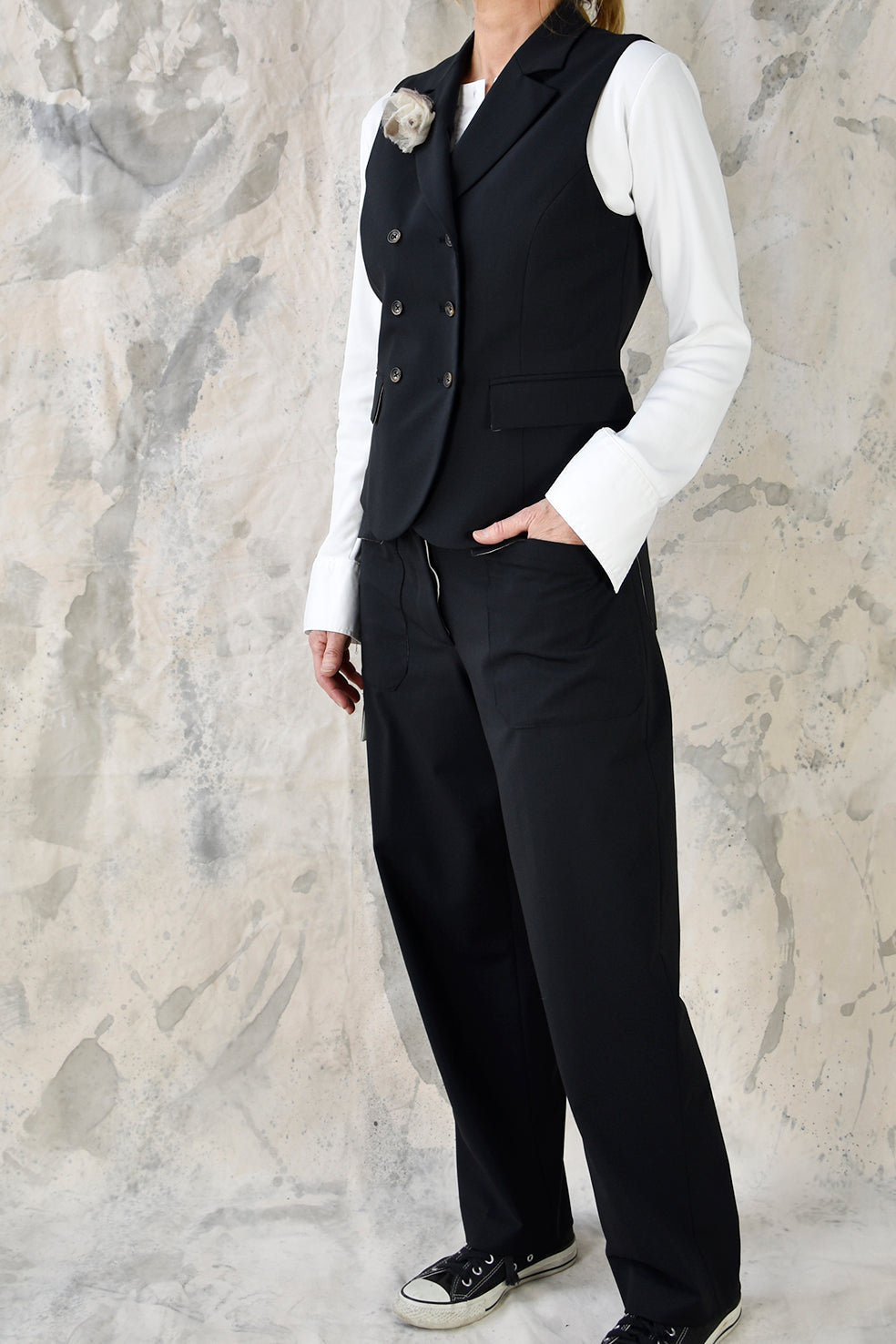 Waistcoat 2 Black Re-