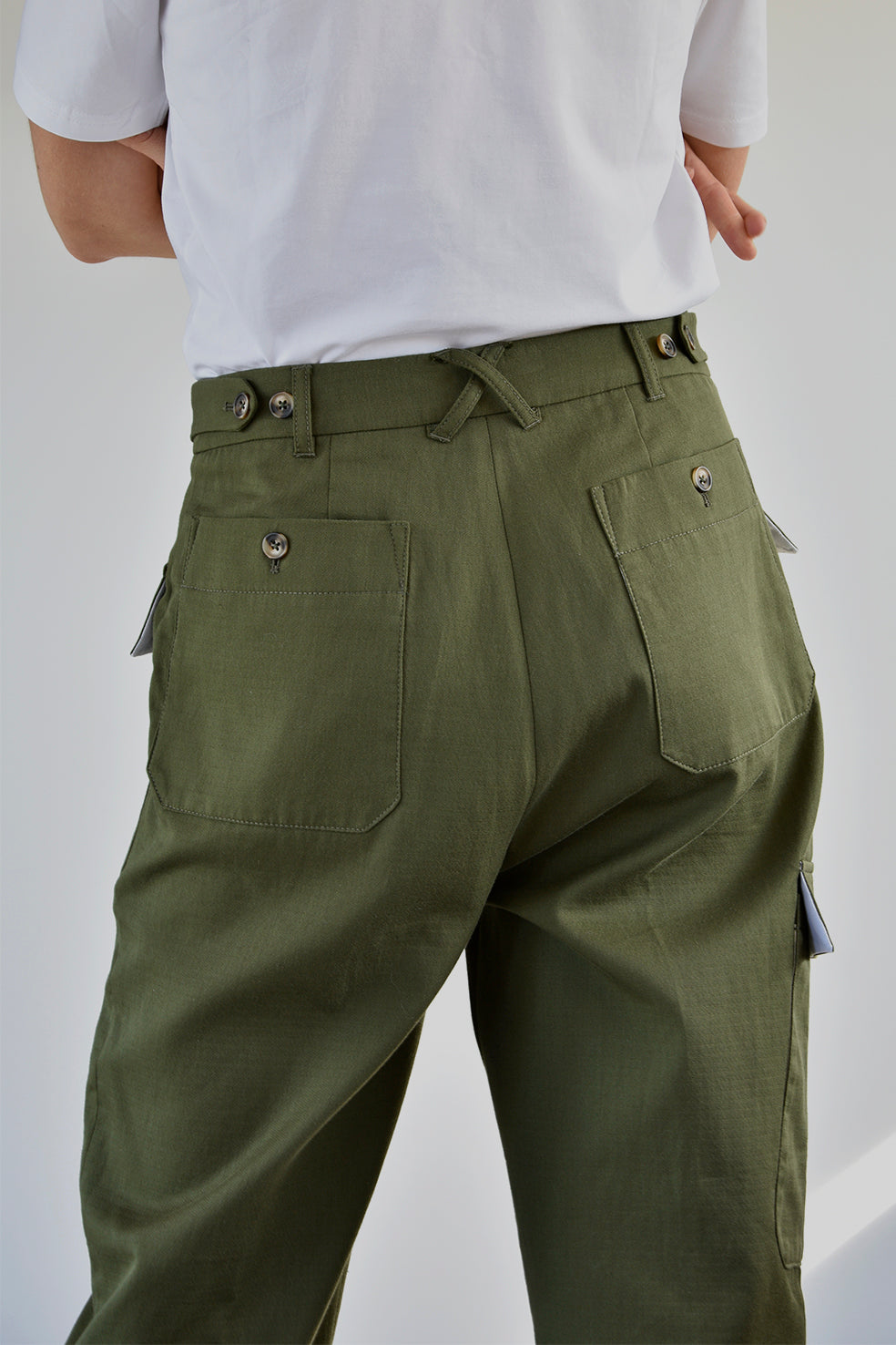 Pant Worker Green Re-